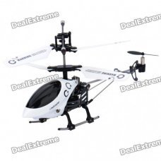 Iphone/Ipod Touch/Ipad Controlled Rechargeable 3-CH R/C I-Helicopter w/ Gyroscope - White + Black Iphone/Ipod Touch/Ipad Controlled Rechargeable 3-CH R/C I-Helicopter w/ Gyroscope - White + Black