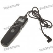 1" LCD Wired Timer Remote Switch Shutter Release for Sony A100/A200 + More (1 x CR2032)