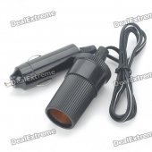 Car Cigarette Lighter Extension Cord Cable with Socket(75CM / DC 12V)