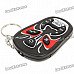 Chinese Opera Mask Style Universal TV Remote Controller with Keychain - Black (2xLR44)