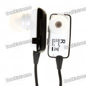 Dual Channel Bluetooth V2.1 Stereo Headset w/ Microphone - Black (5-Hour Talk/180-Hour Standby)