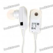Dual Channel Bluetooth V2.1 Stereo Headset w/ Microphone - White (5-Hour Talk/180-Hour Standby)