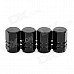 M12(12mm) Universal Fashion Car Tire Valve Caps - Black (4-Piece Pack) M12(12mm) Universal Fashion Car Tire Valve Caps - Black (4-Piece Pack)