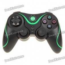 Rechargeable DualShock Bluetooth Wireless SIXAXIS Controller for PS3 (Black + Green) Rechargeable DualShock Bluetooth Wireless SIXAXIS Controller for PS3 (Black + Green)
