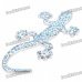 Shinning Crystal Zinc Alloy Lizard Sticker for Car
