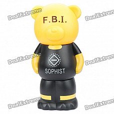 Cute Bear Toy Detachable Coin Bank - Yellow + Black