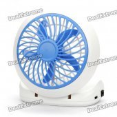 2xLR20/USB Powered Portable Cooling Fan - Blue