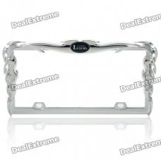 Fashion License Plate Frame - Silver