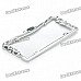 Fashion License Plate Frame - Silver