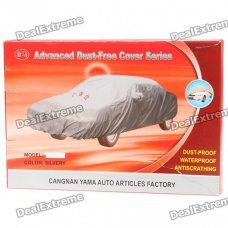 Car UV Protection Rain Resistant Cover - Silver Car UV Protection Rain Resistant Cover - Silver