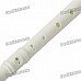 ABS Recorder Instrument Toy w/ Cleaning Stick - White