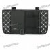 Double-Deck Auto Car Sunshade Board with CD Storage Bag - Black + White (Holds-12CD)
