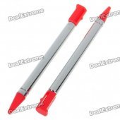 Aluminum Extendable Stylus for Nintendo 3DS - Red (2-Pack)