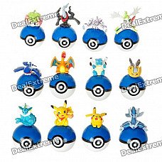 Cute Pokemon Figures PVC Tumblers (12-Figure Set)