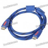 Gold Plated 1080P V1.4 HDMI Male to Male Shielded Connection Cable (1.5M-Length)