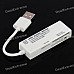 Cute Smile USB 2.0 SD/Mini SD/MS/M2/TF SDHC Card Reader - White (Max. 16GB)