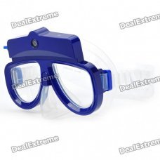 USB Rechargeable 1.3M Pixels Underwater Diving Mask Digital Camera Camcorder - Blue (4GB) USB Rechargeable 1.3M Pixels Underwater Diving Mask Digital Camera Camcorder - Blue (4GB)