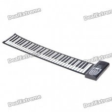 61-Key Digital Roll-up Soft Silicone Piano with MIDI