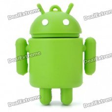 Cute Google Android Robot Style USB Flash/Jump Drive - Green (4GB)