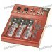 Professional Mini 4-Channel Sound Mixer - Red (230V/2-Flat-Pin Plug) Professional Mini 4-Channel Sound Mixer - Red (230V/2-Flat-Pin Plug)