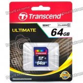 Genuine Transcend SDXC SD Memory Card - 64GB (Class 10)