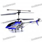 M2 Rechargeable 3.5-CH R/C Helicopter with Gyroscope - Blue (Radio Control/6 x AA)
