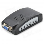 CCTV Composite + S-Video VGA BNC to VGA Converter Adapter