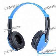 Hi-Fi Stereo Headset with Microphone and Volume Control - Black + Blue (200CM Cable) Hi-Fi Stereo Headset with Microphone and Volume Control - Black + Blue (200CM Cable)
