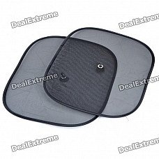 Foldable Car Black Mesh Side Window Sun Shades with Suction Cups (44 x 36CM/2-Pack) Foldable Car Black Mesh Side Window Sun Shades with Suction Cups (44 x 36CM/2-Pack)