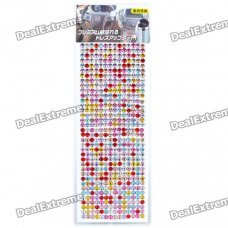 Charming DIY Crystal Sticker for Car/Cell Phone/PSP/Camera - Color Assorted (504 Piece/Sheet)