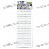 Charming DIY Crystal + Pearl Sticker for Car/Cell Phone/Camera - Silver + White (792 Piece/Sheet)