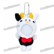 Cute Short Plush Cattle Doll Toy Photo Frame