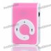 USB Rechargeable Screen-Free MP3 Player with TF Slot/3.5mm Audio Jack/Clip - Pink USB Rechargeable Screen-Free MP3 Player with TF Slot/3.5mm Audio Jack/Clip - Pink