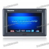 Portable 7" True Color LCD Television with SD Slot (PAL/NTSC/SECAM)