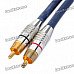 2x6.35mm Male to 2xRCA Male 6.0mm OD Audio Adapter Cable (1M-Length)