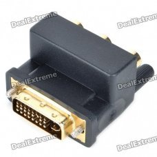 DVI 24+5 Male to Component Video Female Adapter