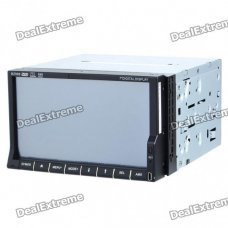 7" Touch Screen Dual Din DVD Player w/ GPS/FM/Bluetooth/SD/USB 7" Touch Screen Dual Din DVD Player w/ GPS/FM/Bluetooth/SD/USB