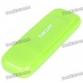 USB 2.0 SD/MMC/TF/M2 Memory Card Reader - Green (Max. 32GB)