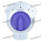 3 into 1 Optical Audio Toslink Bi-Directional Manual Switch Selector (Silver + Purple)