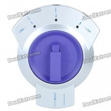 3 into 1 Optical Audio Toslink Bi-Directional Manual Switch Selector (Silver + Purple) 3 into 1 Optical Audio Toslink Bi-Directional Manual Switch Selector (Silver + Purple)