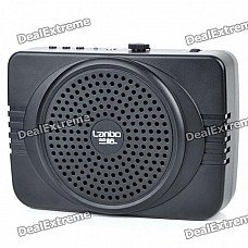 Compact Rechargeable Voice Amplifier with FM/USB/SD - Black Compact Rechargeable Voice Amplifier with FM/USB/SD - Black