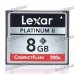 Genuine Lexar Professional Platinum II 200X Compact Flash CF Memory Card (8 GB)