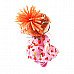 Cute Blast Hair Doll with Clock (Pink)