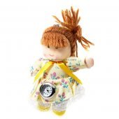 Cute Blast Hair Doll with Clock (Yellow)