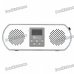 1.0" LED USB Rechargeable MP3 Player Speakers w/ FM/AUX/USB/SD Slot - White 1.0" LED USB Rechargeable MP3 Player Speakers w/ FM/AUX/USB/SD Slot - White