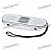 1.0" LED USB Rechargeable MP3 Player Speakers w/ FM/AUX/USB/SD Slot - White 1.0" LED USB Rechargeable MP3 Player Speakers w/ FM/AUX/USB/SD Slot - White