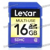 Genuine Lexar SDHC Memory Card - Random Color (16 GB / Class 4)