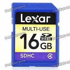 Genuine Lexar SDHC Memory Card - Random Color (16 GB / Class 4) Genuine Lexar SDHC Memory Card - Random Color (16 GB / Class 4)
