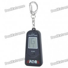 AROMA 0.8" LCD Chromatic Tuner Keychain (1 x CR2032)