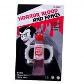 Vampire Teeth with Artificial Blood Gel